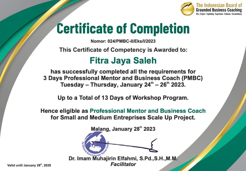 Sertifikat IBGBC Green